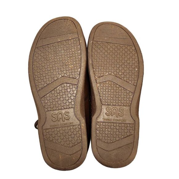 SAS TRIPAD 'TIME OUT' Lace-Up mens 11 WW oxford mulch brown shoes arch support - Picture 4 of 8